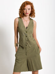 Gilet in misto lino | Uncategorized da donna