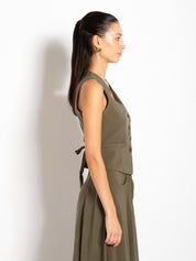 Gilet in tessuto tecnico