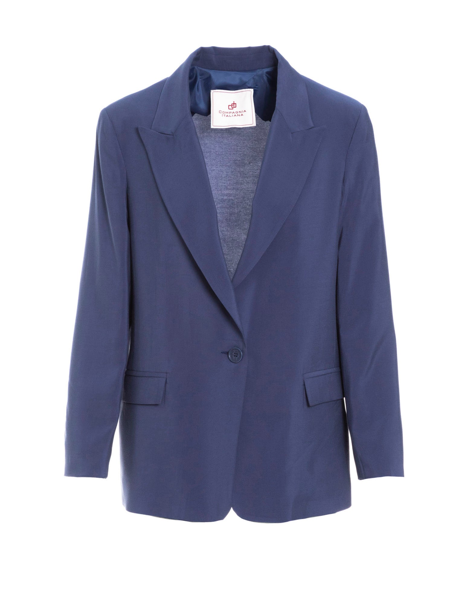 Blazer in tencel monopetto | Uncategorized da donna