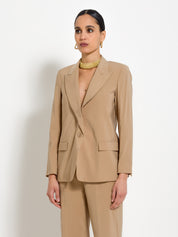 Blazer monopetto in tencel | Uncategorized da donna