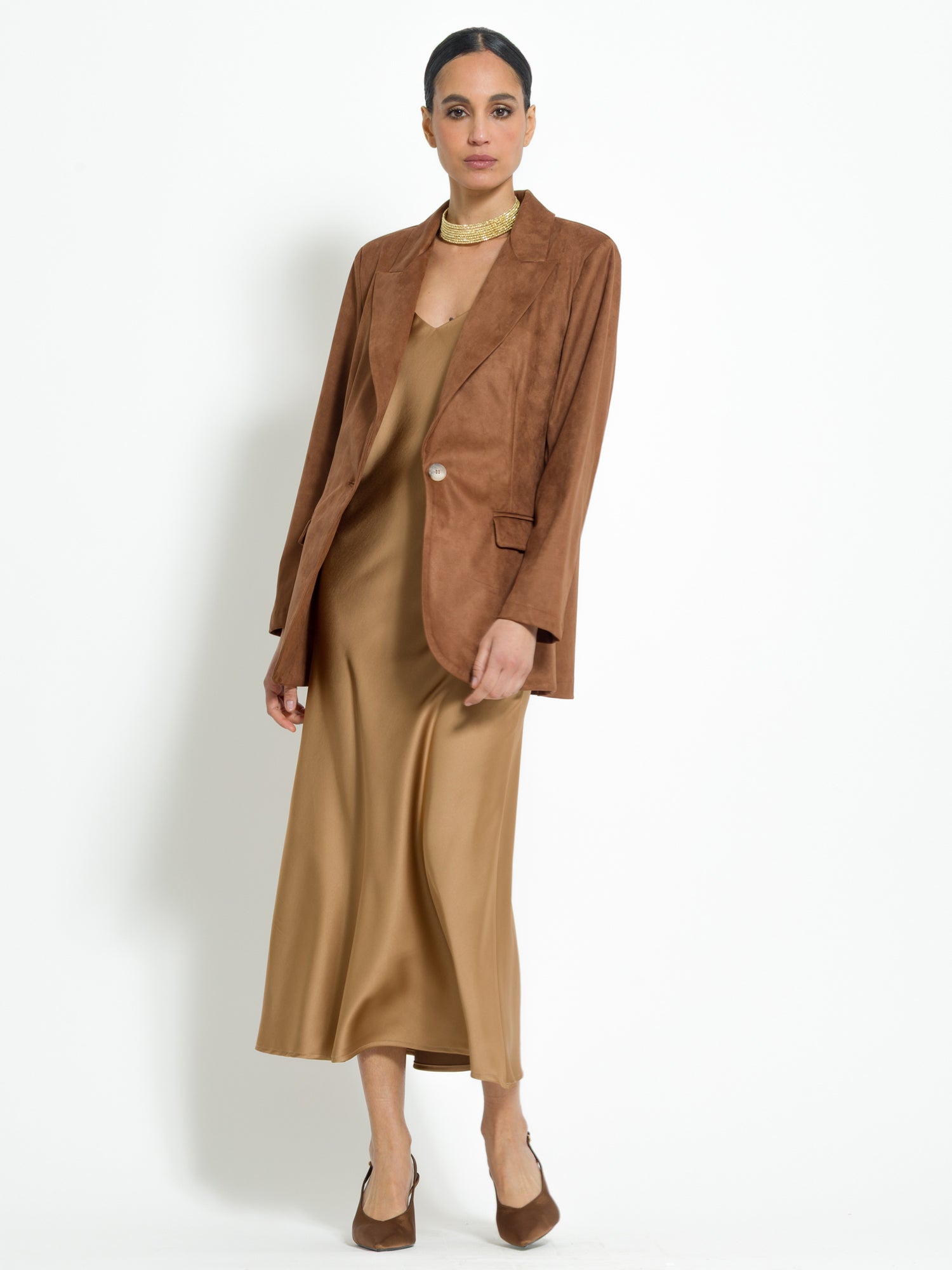 Blazer monopetto in eco-dainetto | Uncategorized da donna