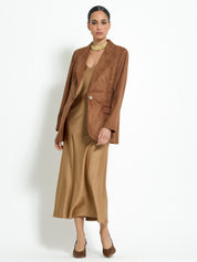 Blazer monopetto in eco-dainetto | Uncategorized da donna