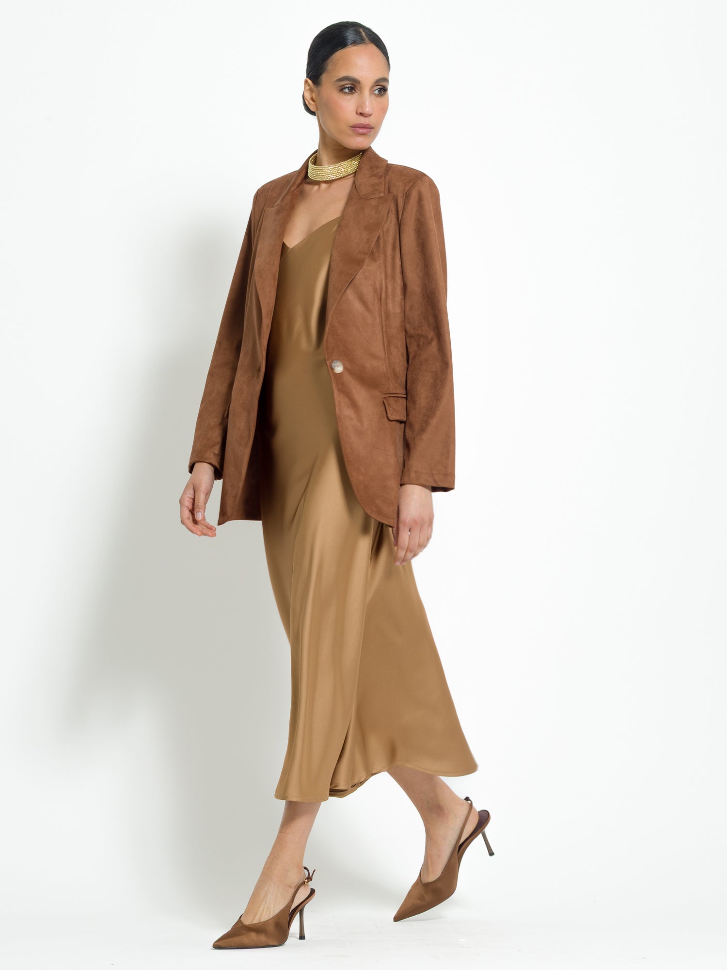 Blazer monopetto in eco-dainetto | Uncategorized da donna