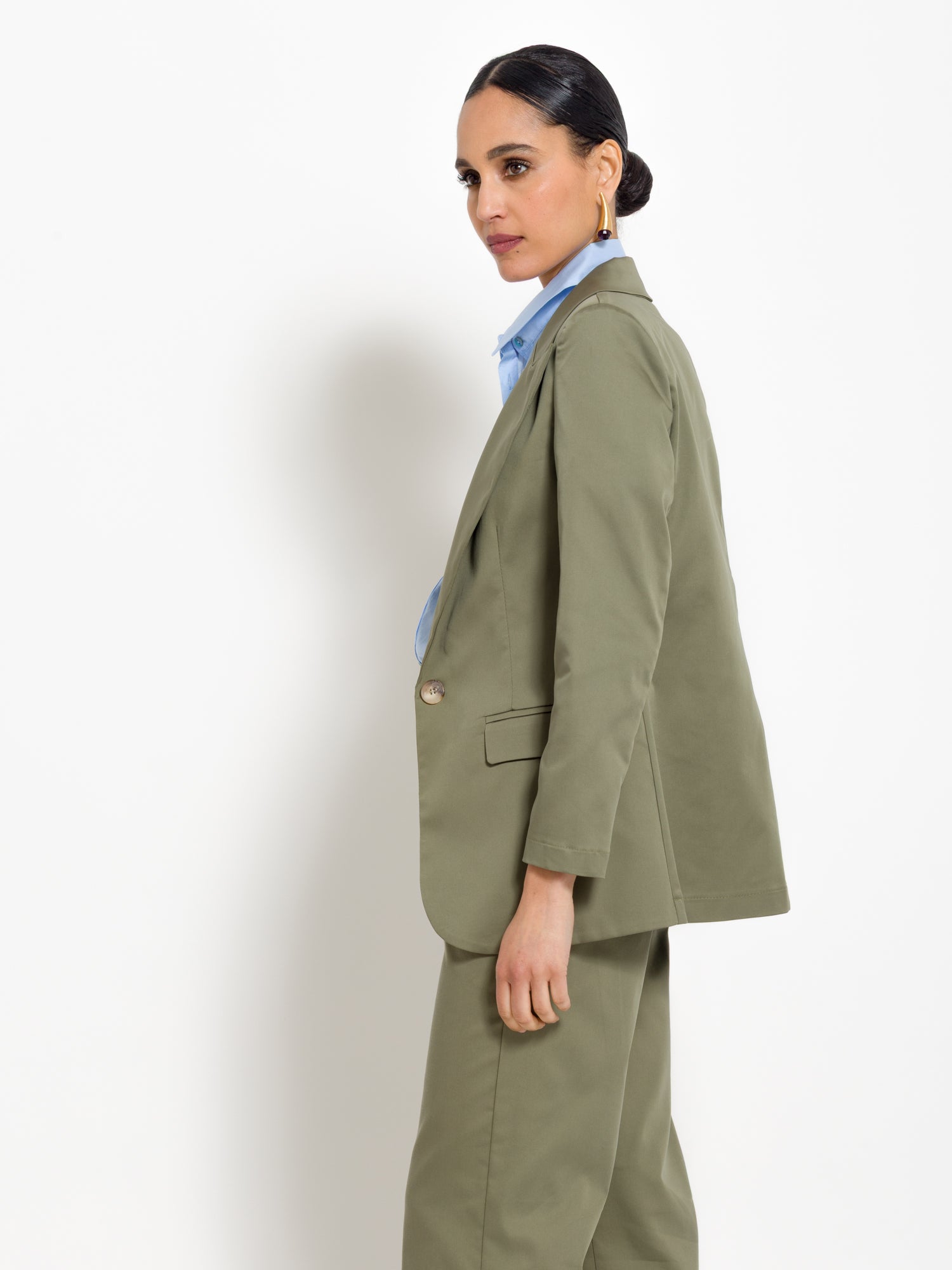 Blazer monopetto in cotone | Uncategorized da donna