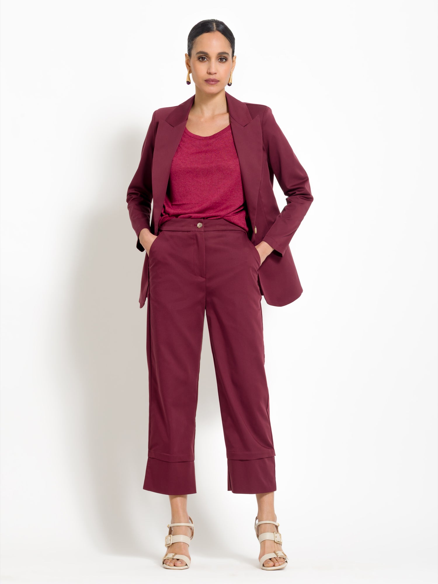 Blazer monopetto in cotone | Uncategorized da donna