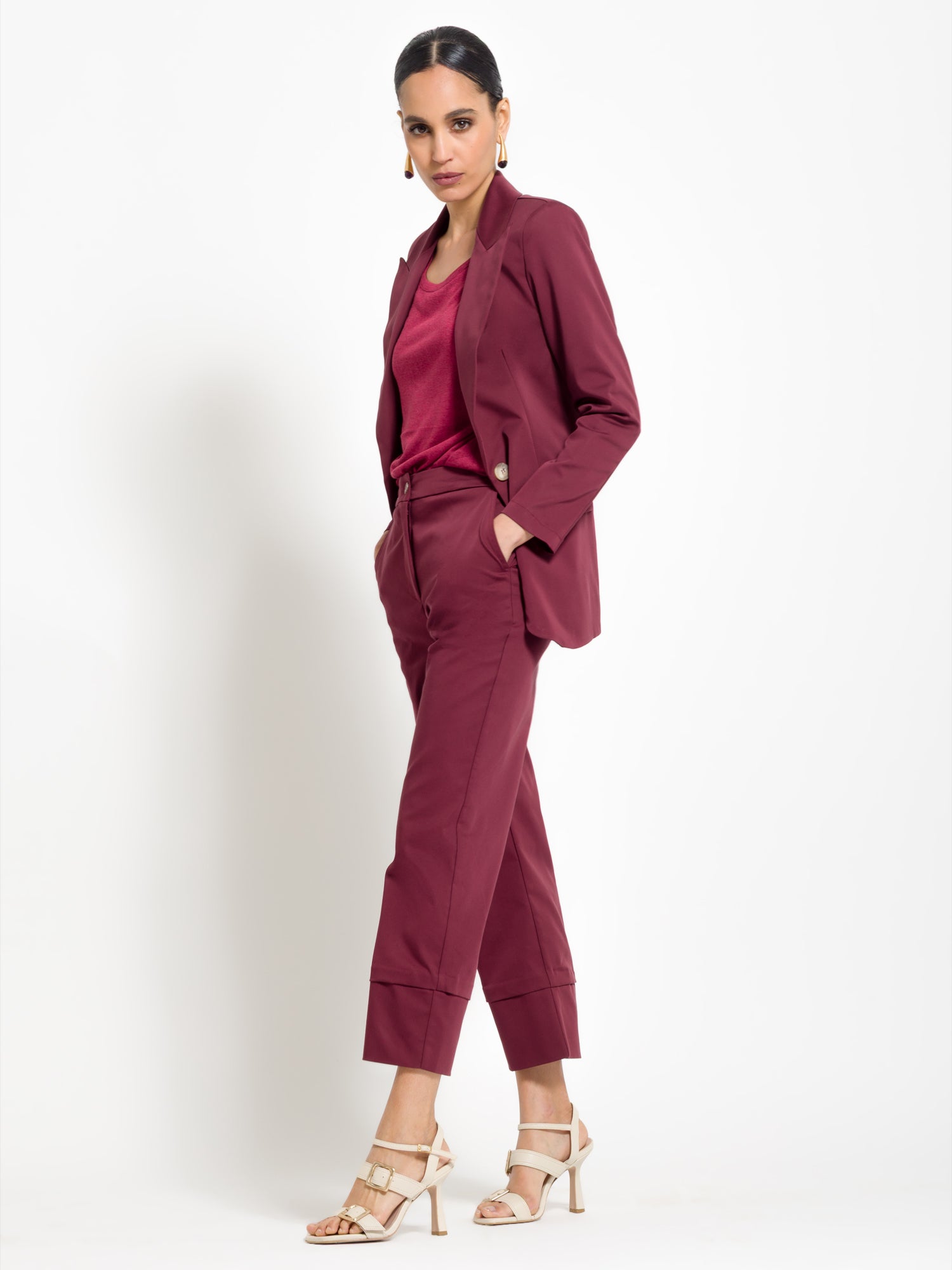 Blazer monopetto in cotone | Uncategorized da donna