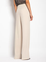 Pantalone in diagonale fluido a gamba larga | Uncategorized da donna