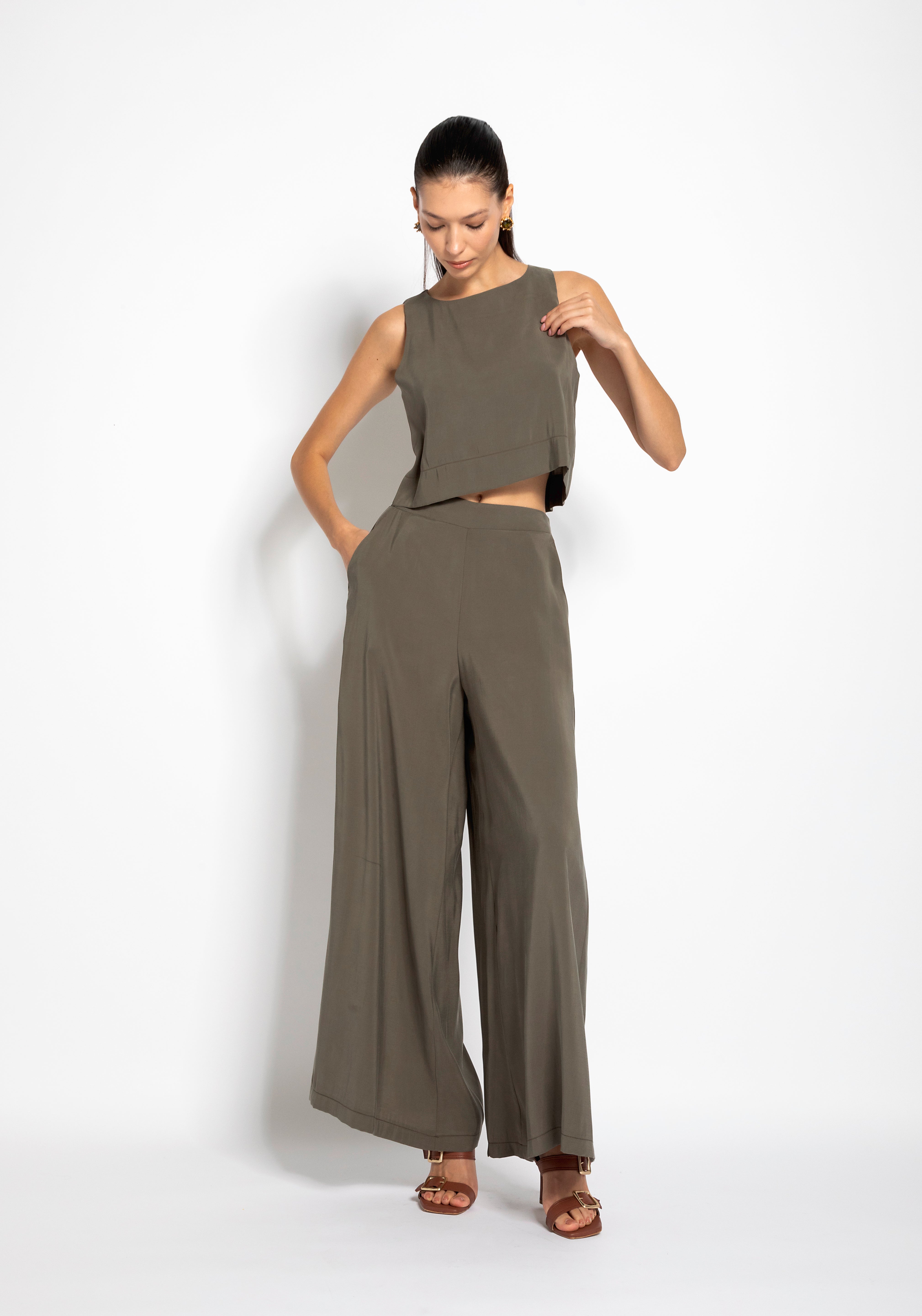 Pantalone fluido gamba larga | Uncategorized da donna