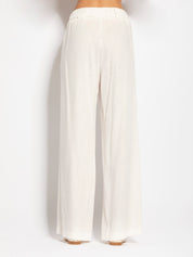 Wide-leg linen trousers