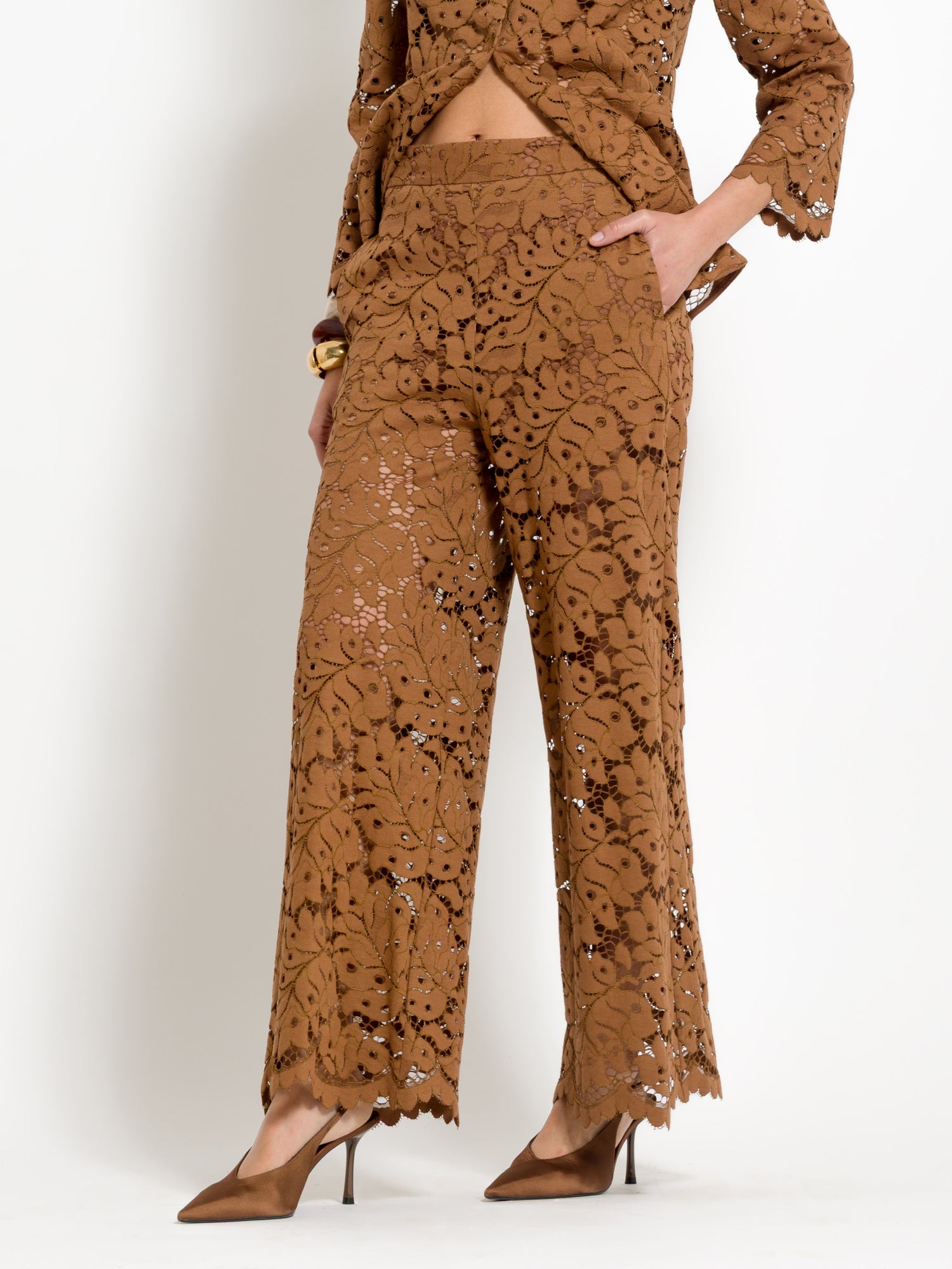 Pantalone vita alta in pizzo | Uncategorized da donna