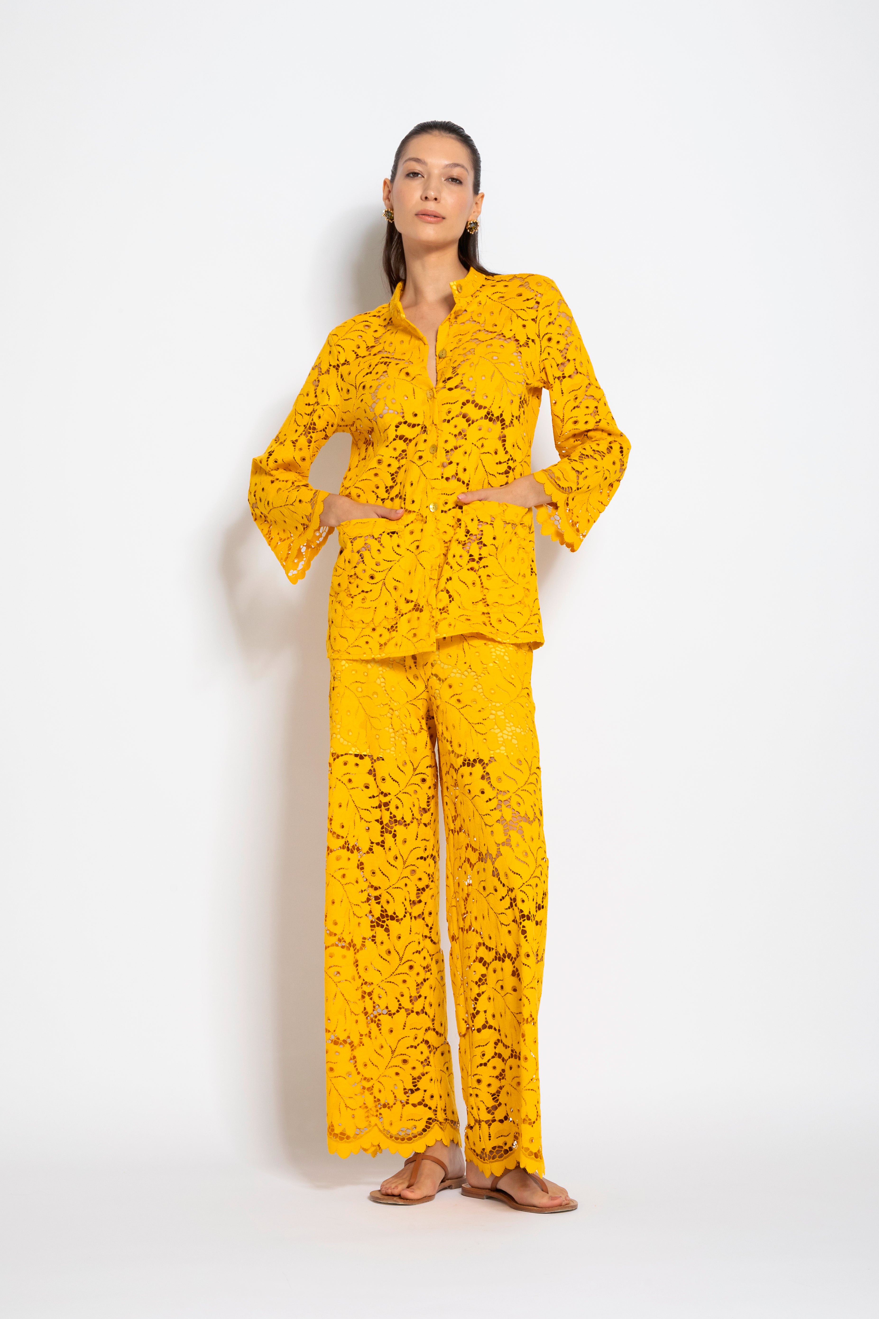 Pantalone vita alta in pizzo | Uncategorized da donna