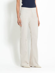 Pantalone flare in cotone