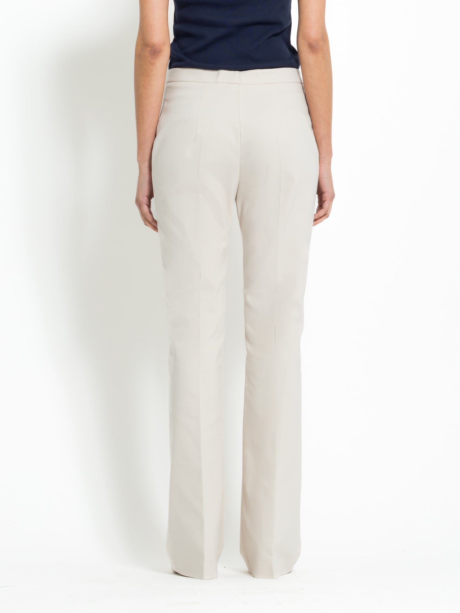 Pantalone flare in cotone