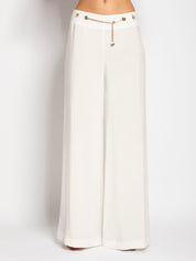 Pantalone con cintura catena in tencel | Uncategorized da donna