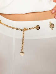 Pantalone con cintura catena in tencel | Uncategorized da donna