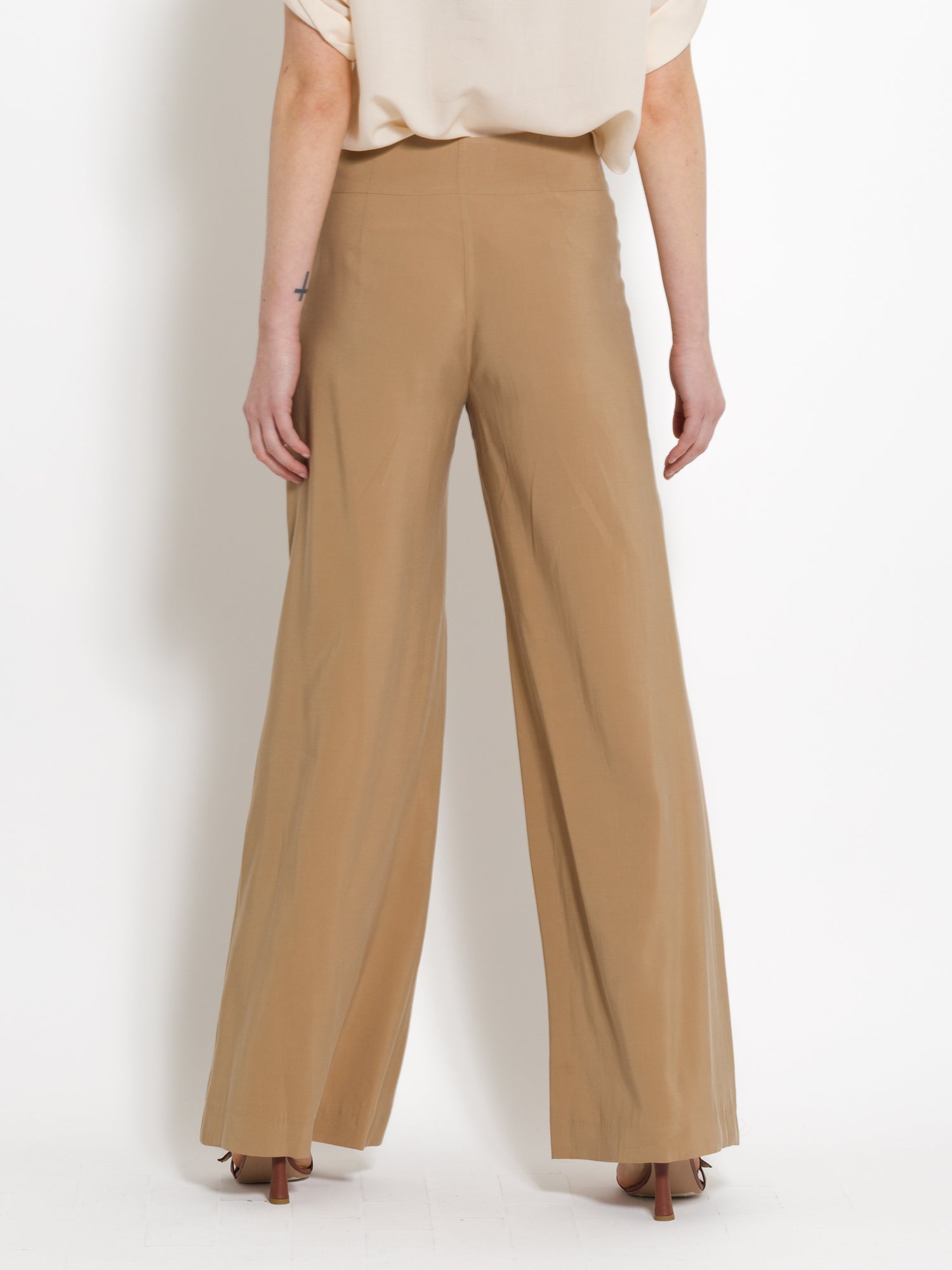 Pantalone con cintura catena in tencel | Uncategorized da donna