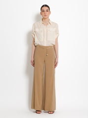 Pantalone con cintura catena in tencel | Uncategorized da donna