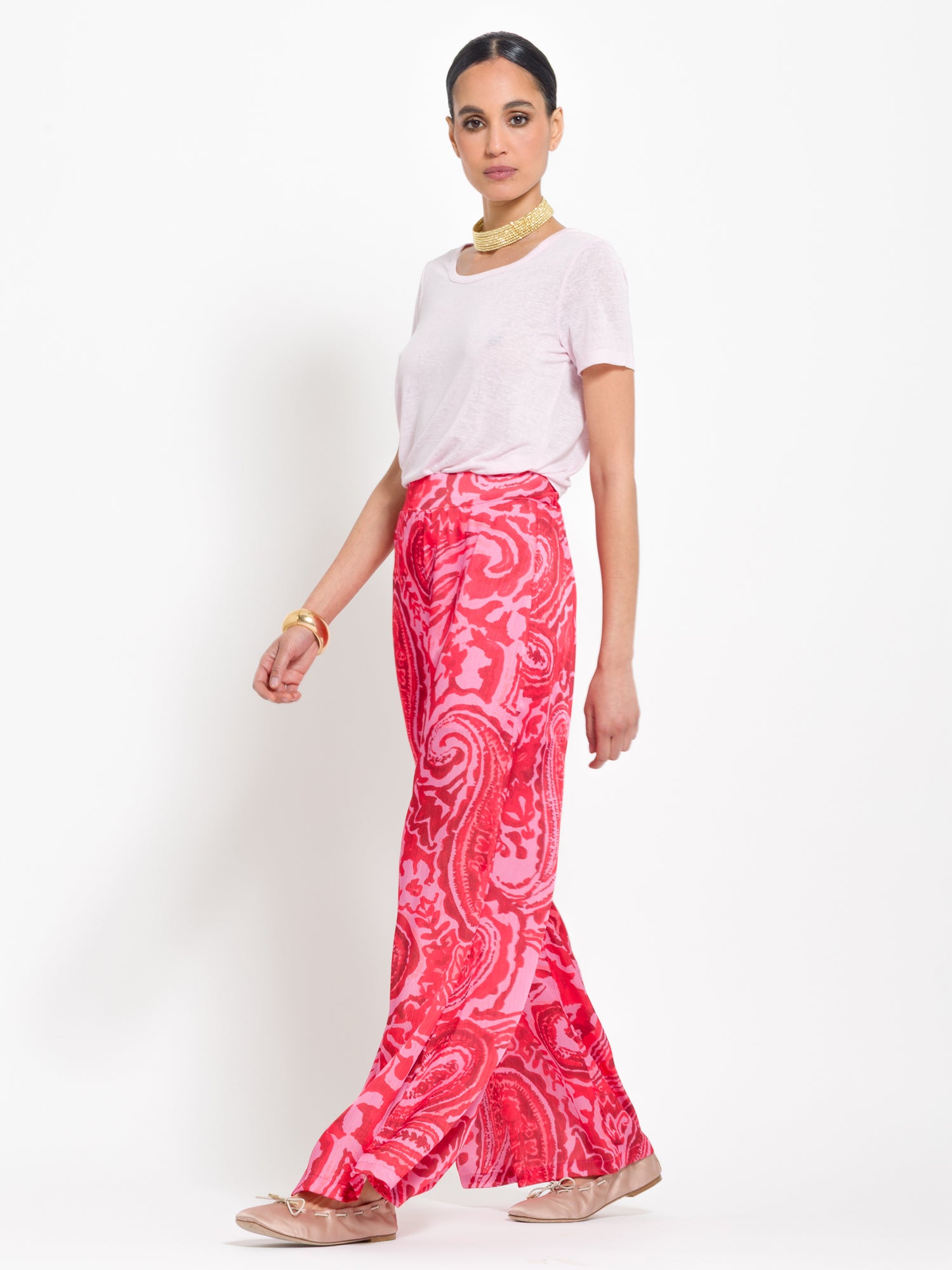 Pantalone stampa flower