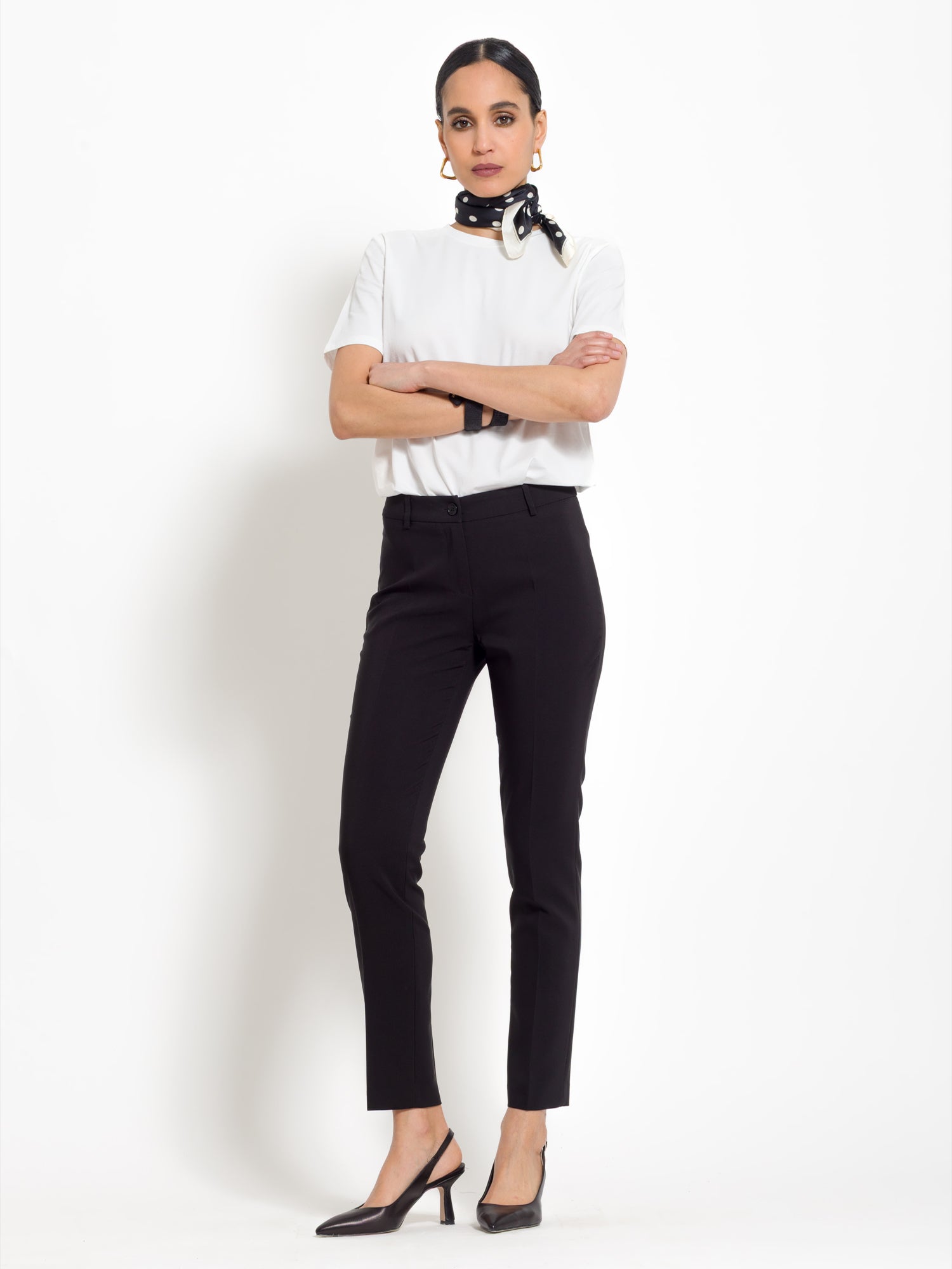 Pantalone in tessuto tecnico diagonale | Uncategorized da donna