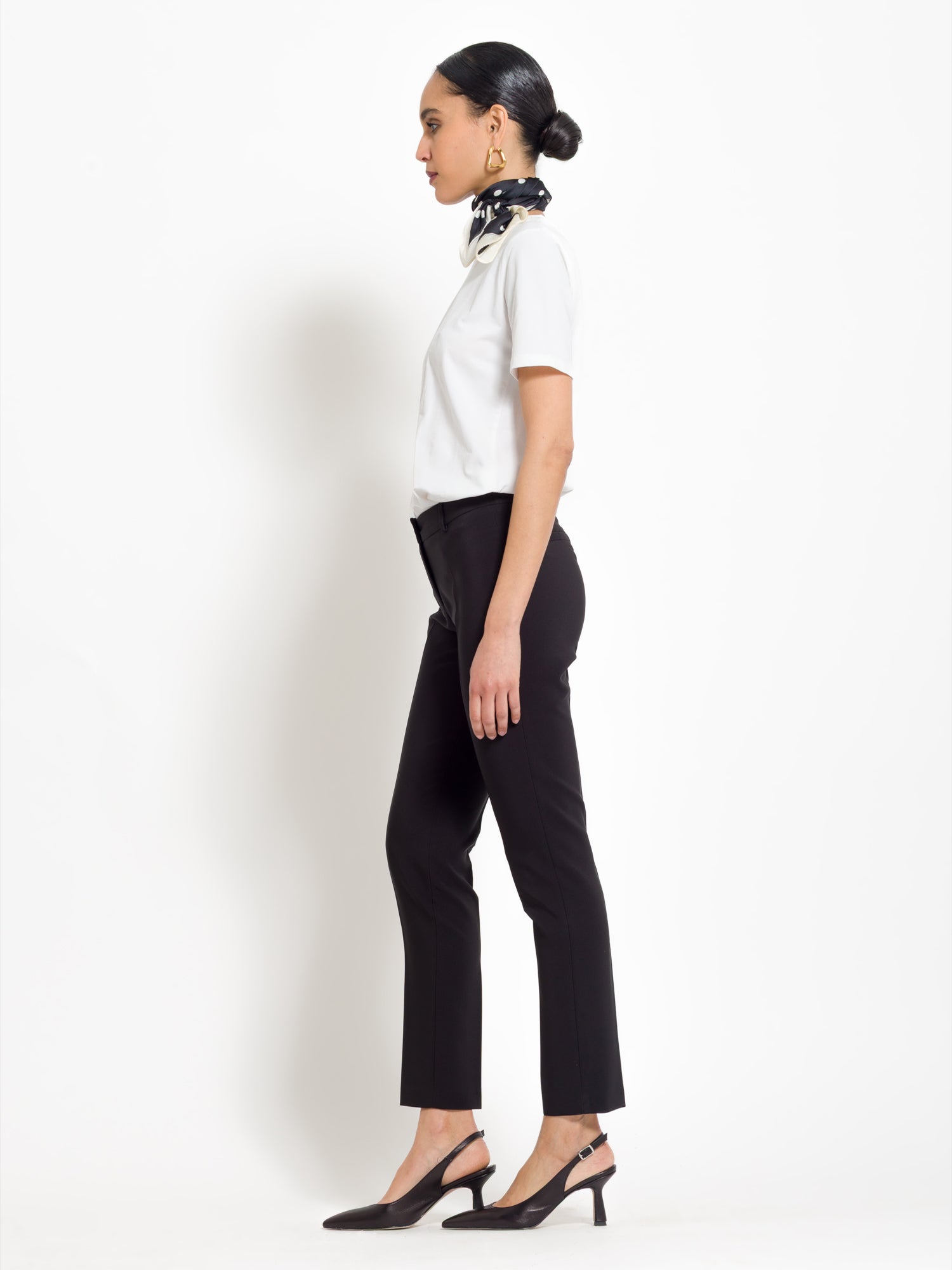 Pantalone in tessuto tecnico diagonale | Uncategorized da donna