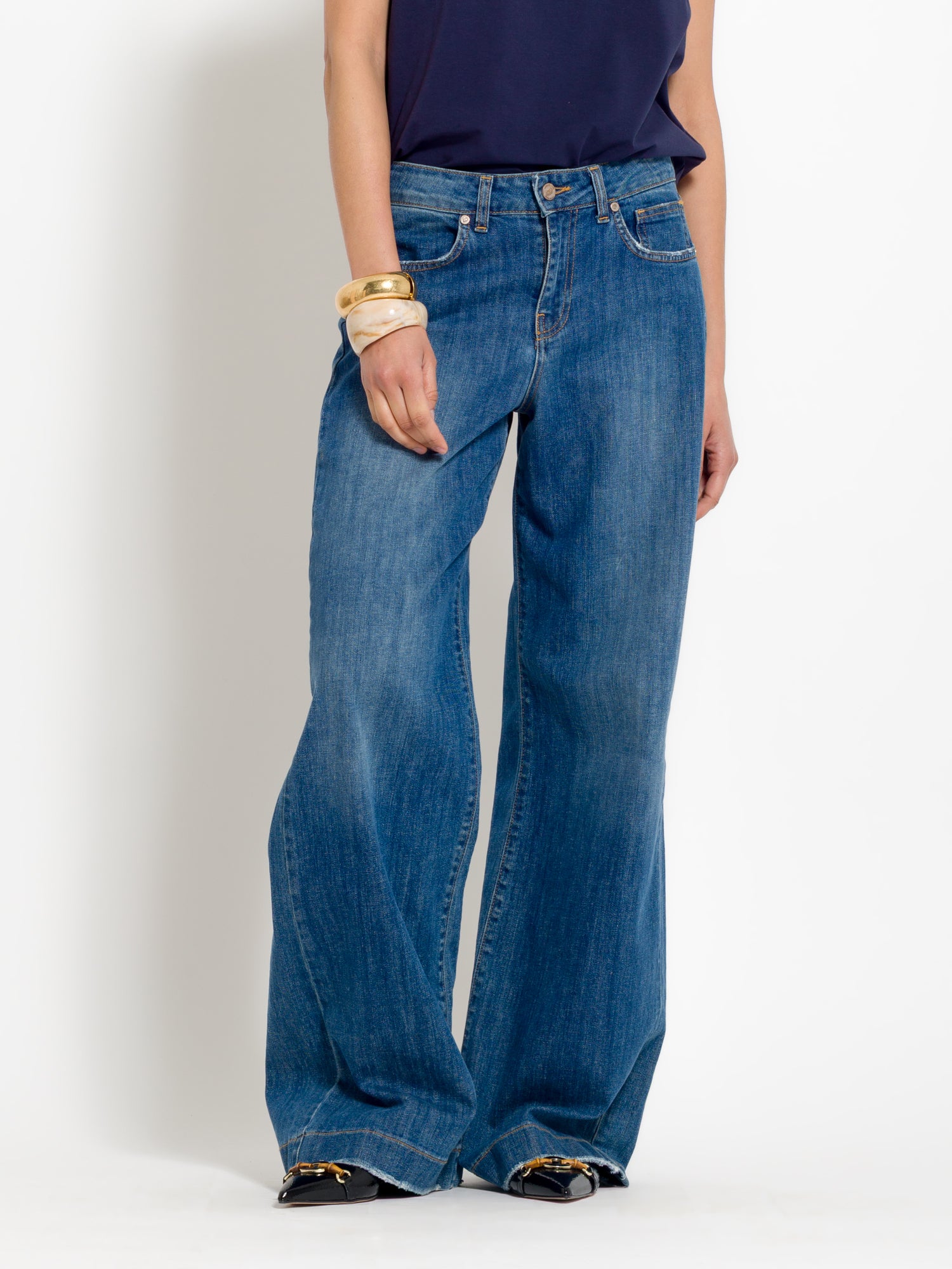 Jeans a palazzo in denim wash | Uncategorized da donna