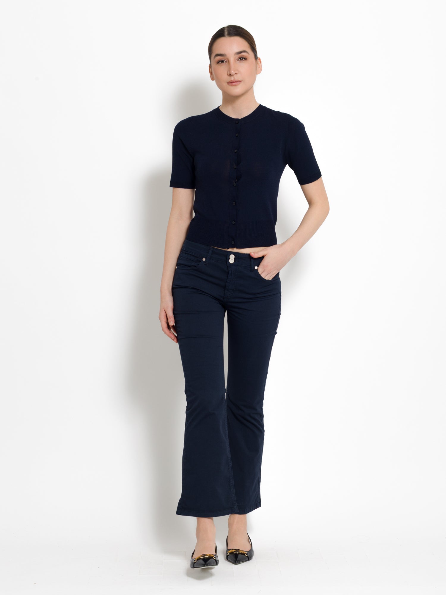 Pantalone in cotone a trombetta | Uncategorized da donna