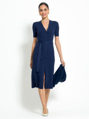 Abito midi in maglia con cintura | Uncategorized da donna