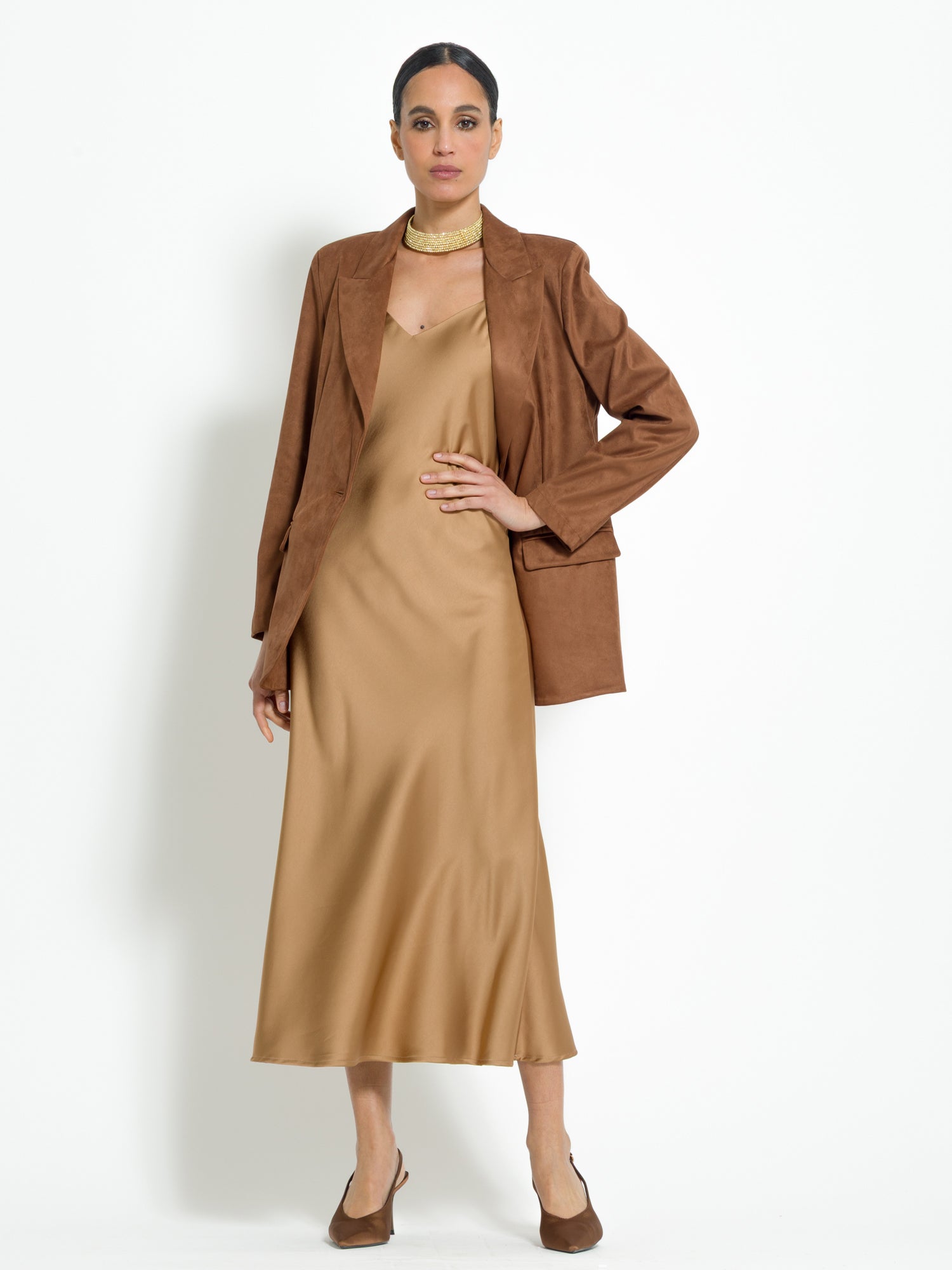 Blazer monopetto in eco-dainetto | Uncategorized da donna