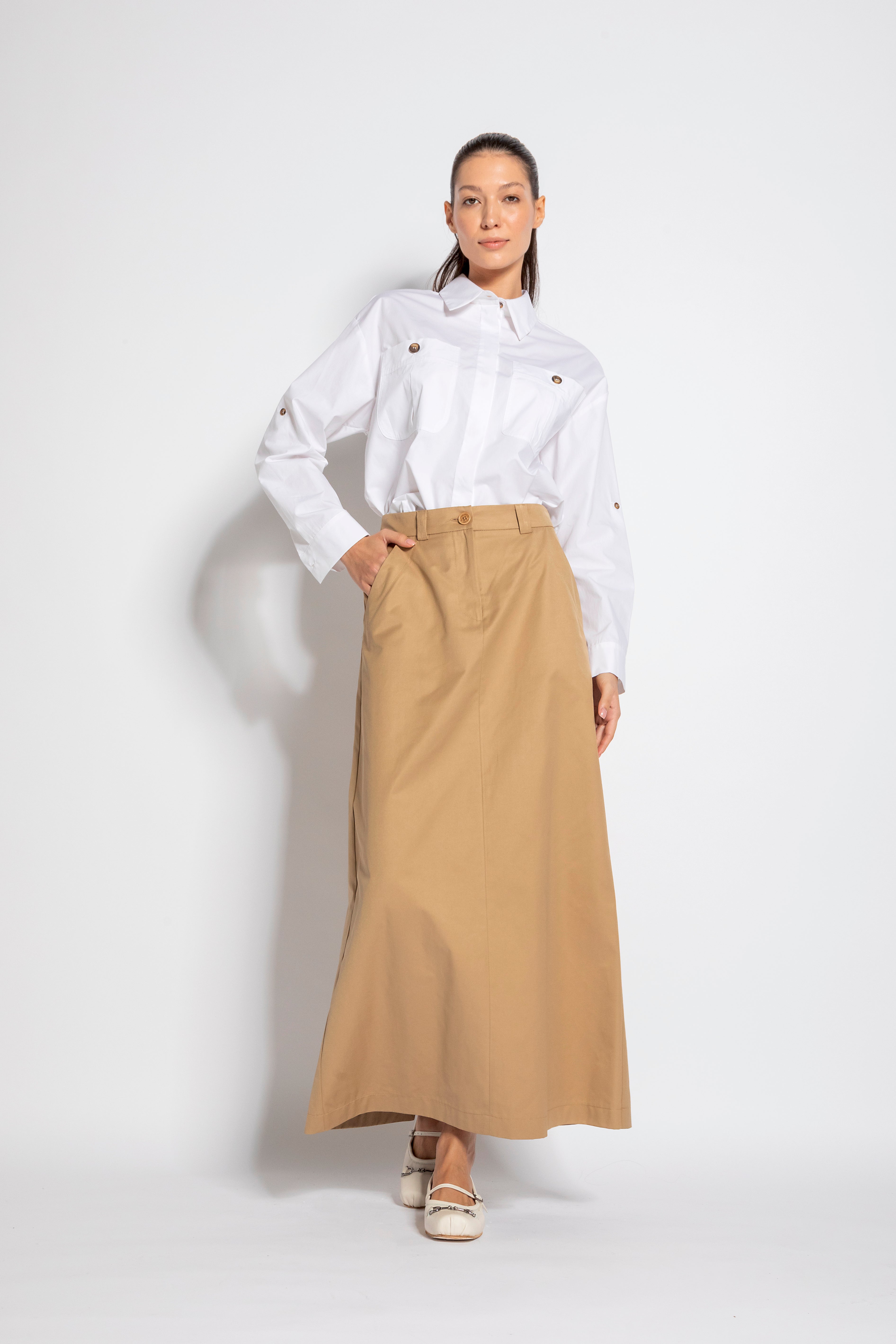 Camicia cropped in cotone | Uncategorized da donna