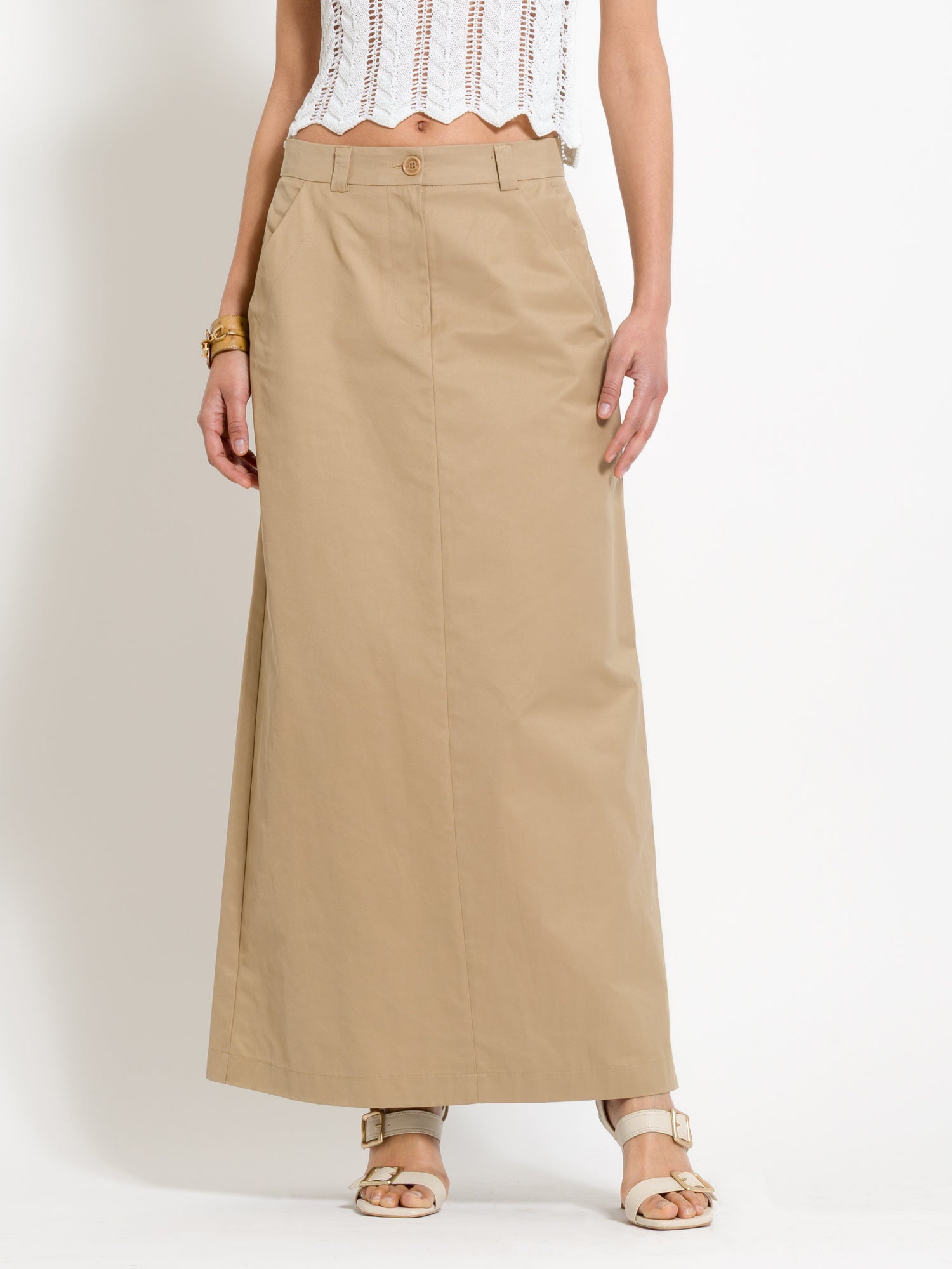 Gonna lunga in canvas di cotone | Uncategorized da donna