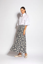 Gonna lunga in cotone ricamato | Uncategorized da donna