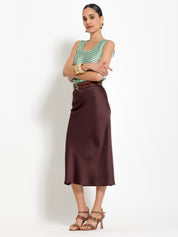 Gonna fluida in envers satin | Uncategorized da donna