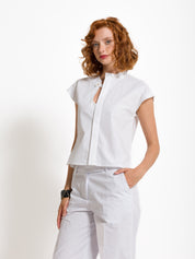 Top in cotone smanicato | Uncategorized da donna