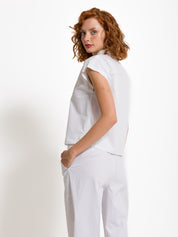 Top in cotone smanicato | Uncategorized da donna
