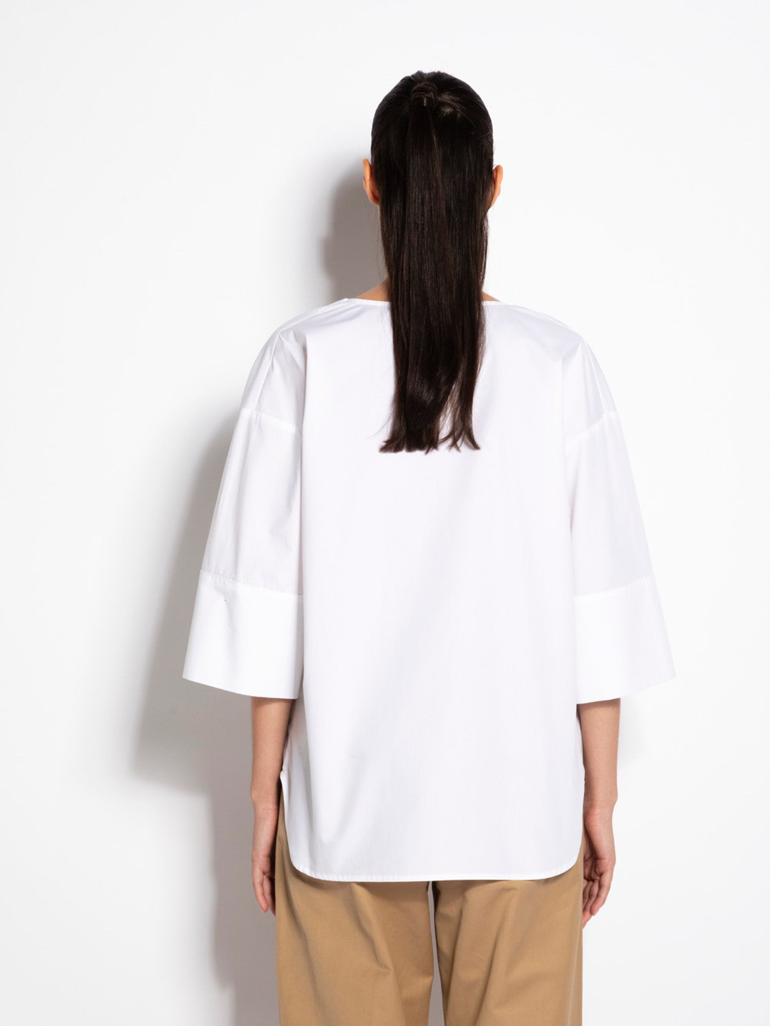 Camicia in cotone con lacci | Uncategorized da donna