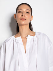 Camicia in cotone con lacci | Uncategorized da donna