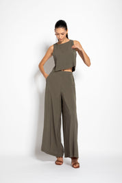 Crop top in tencel | Uncategorized da donna
