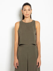 Crop top in tencel | Uncategorized da donna