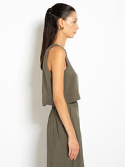 Crop top in tencel | Uncategorized da donna