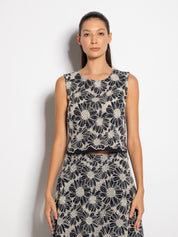 Top crop in cotone ricamato | Uncategorized da donna