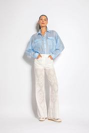 Camicia in mussola di cotone con tasche | Uncategorized da donna