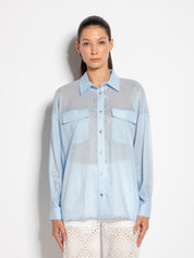 Camicia in mussola di cotone con tasche | Uncategorized da donna