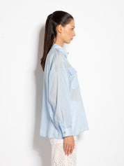 Camicia in mussola di cotone con tasche | Uncategorized da donna