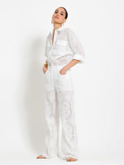 Camicia in mussola di cotone. con tasche | Uncategorized da donna