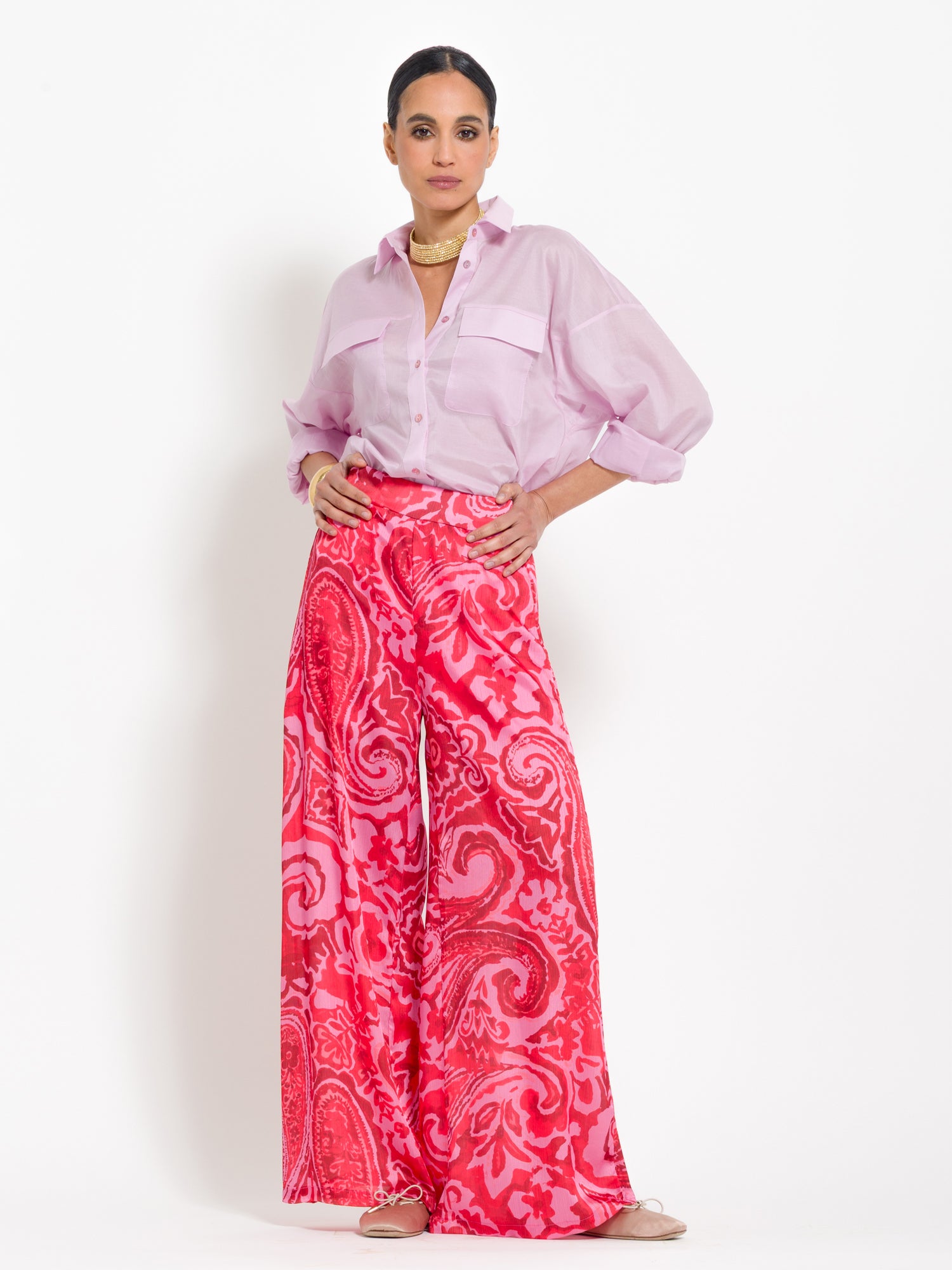 Camicia in mussola di cotone con tasche | Uncategorized da donna
