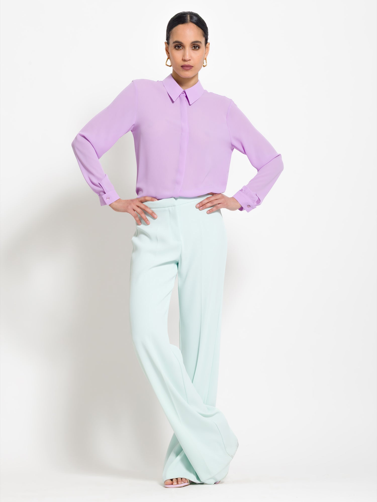 Camicia in viscosa con chiusura bottoni | Uncategorized da donna