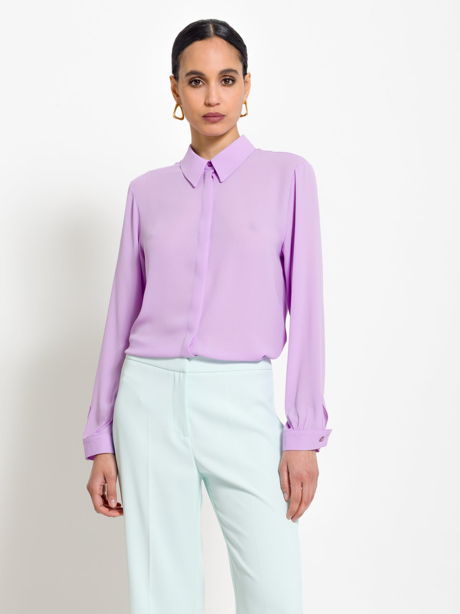 Camicia in viscosa con chiusura bottoni | Uncategorized da donna