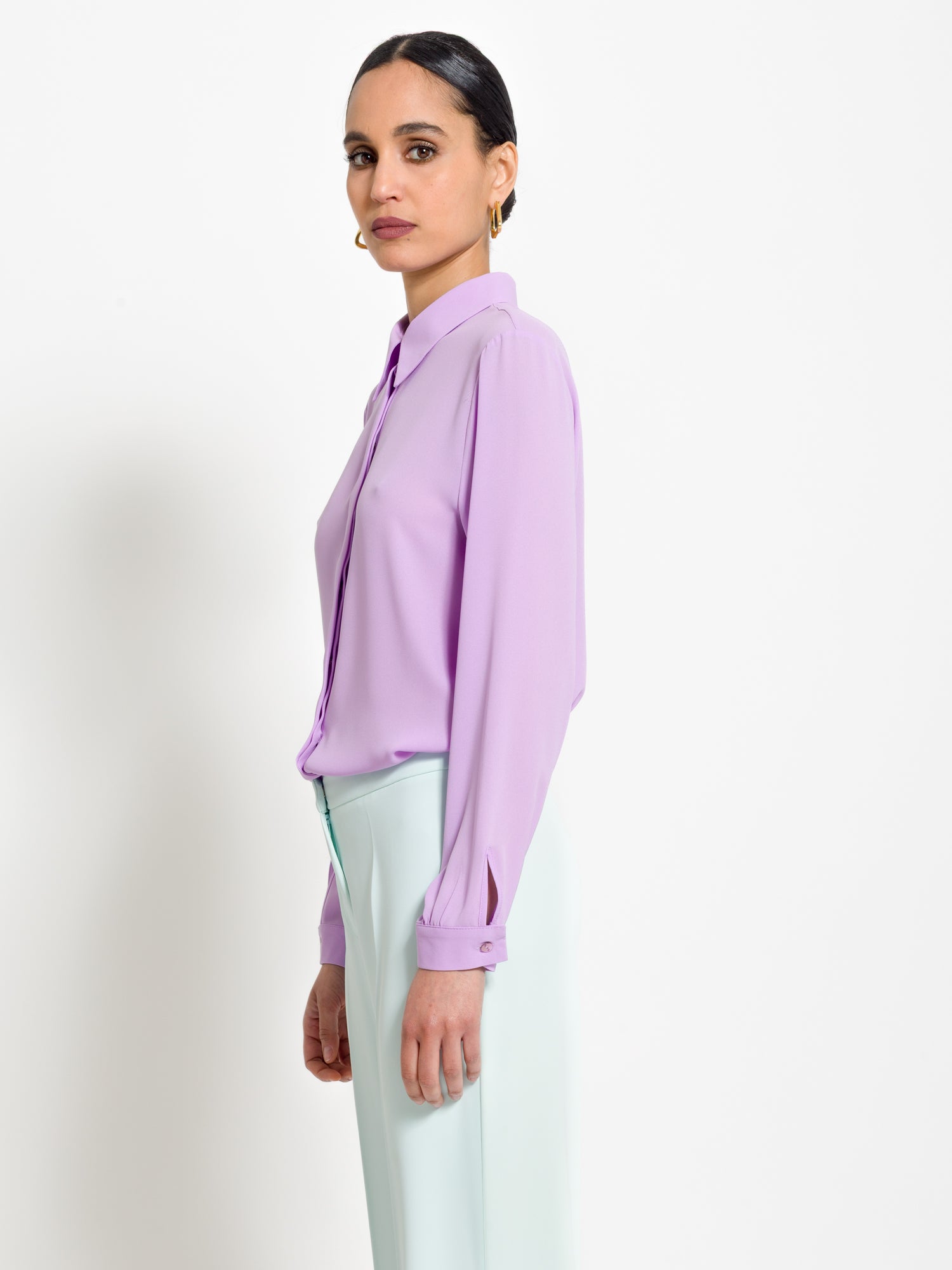 Camicia in viscosa con chiusura bottoni | Uncategorized da donna
