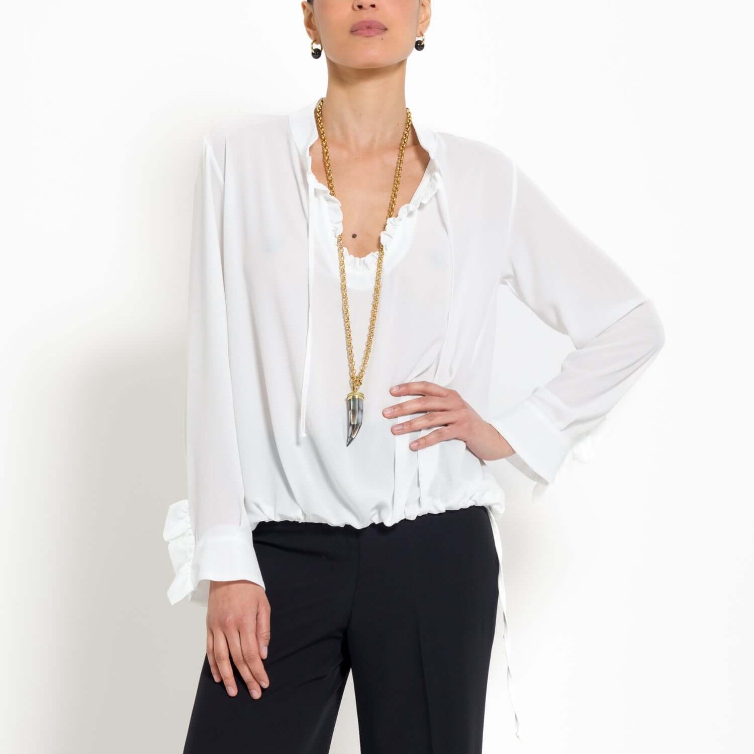 Blusa con rouches - Compagnia Italiana