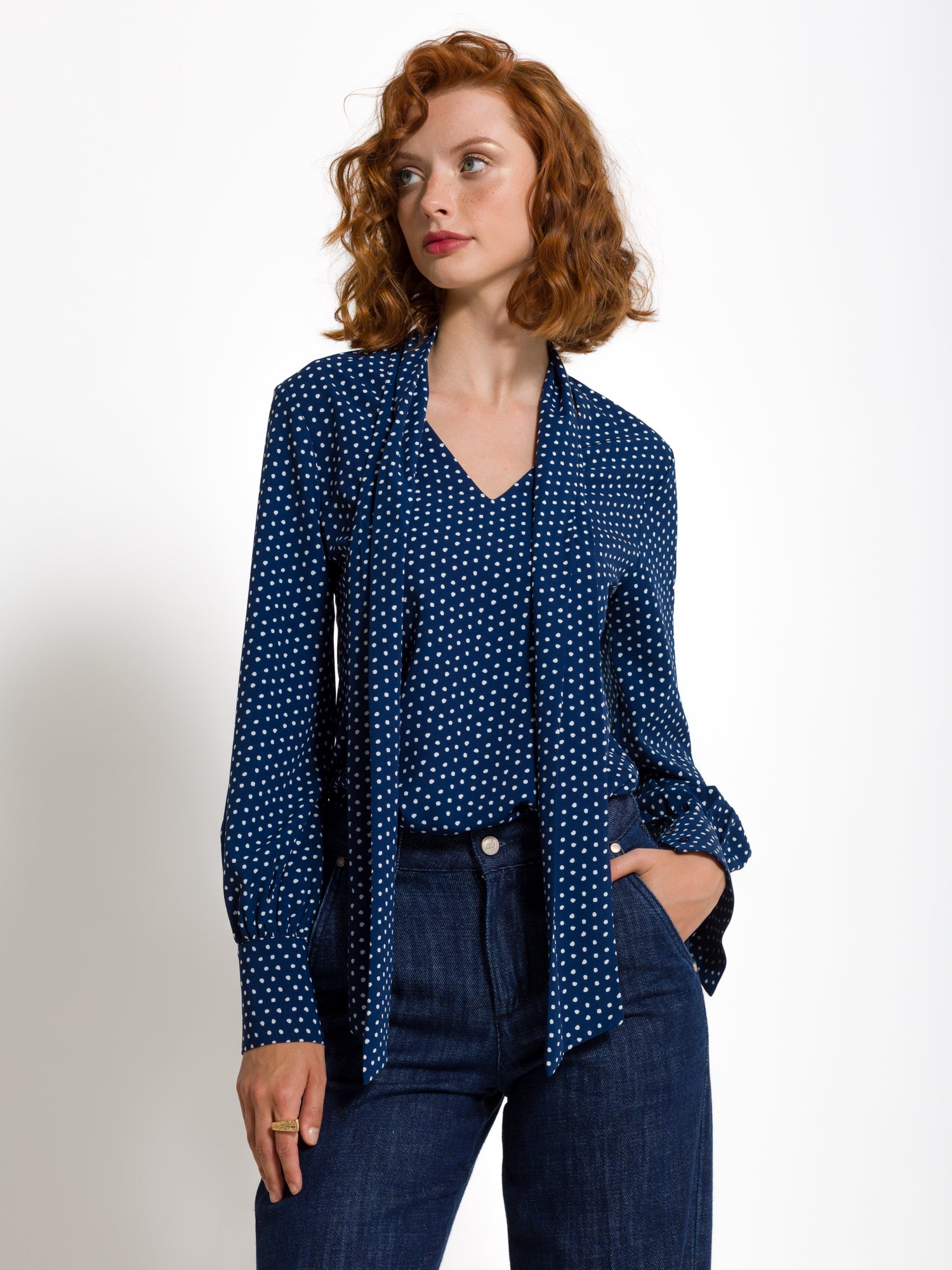 Blusa in georgette con sciarpa | Uncategorized da donna